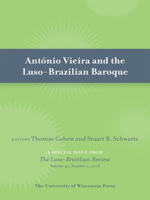 cover image of Antonio Vieira and the Luso-Brazilian Baroque